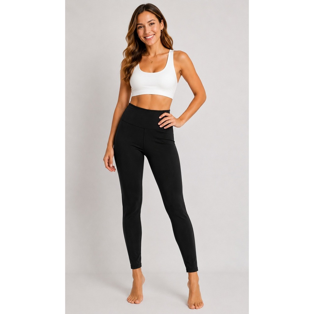 CRZ YOGA Womens High Waisted Leggings Black Size M 8/10 Naked Feeling Yoga Pants